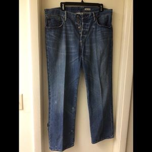 Polo Ralph Lauren mens vintage button fly blue jeans